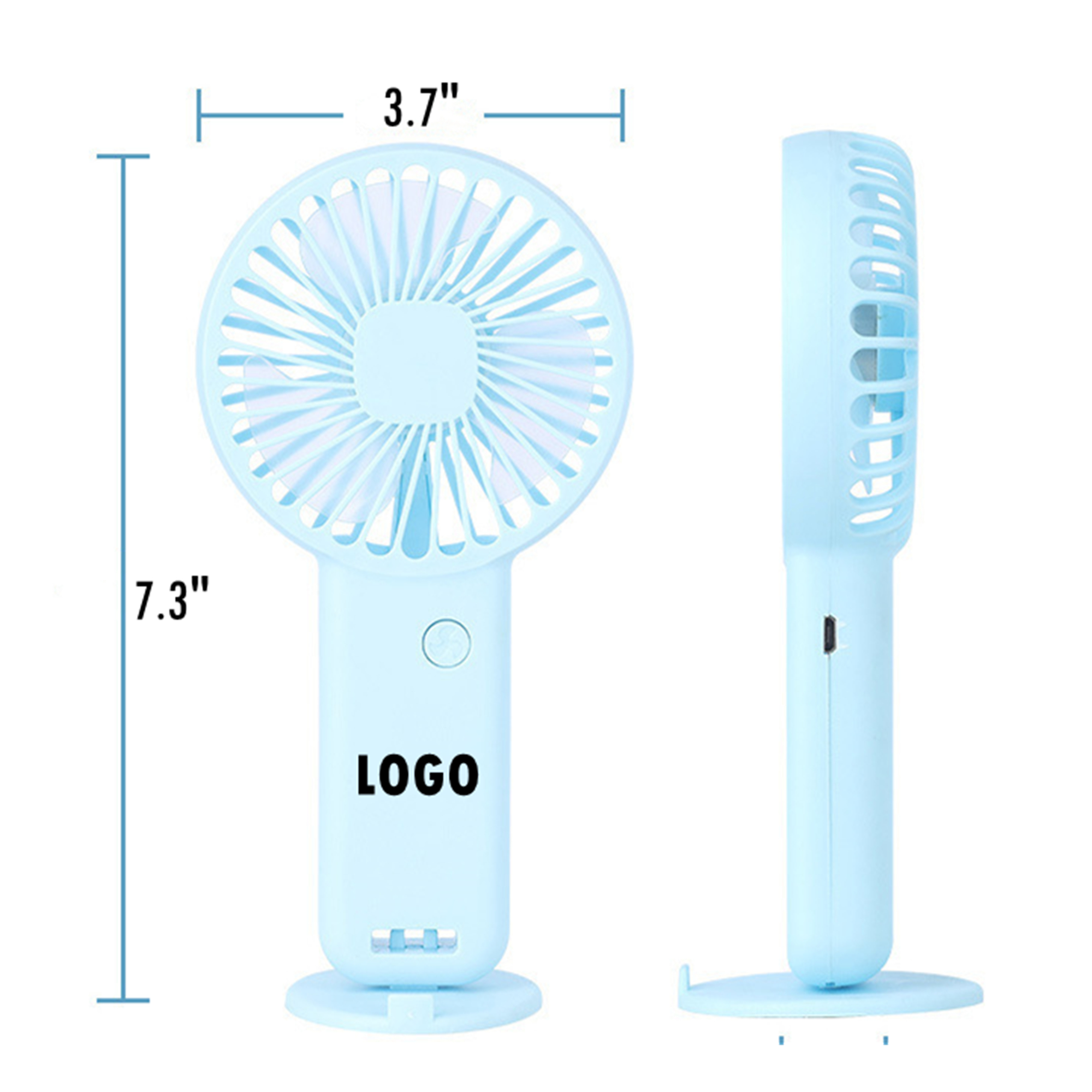 USB Rechargeable Handheld Fan 4
