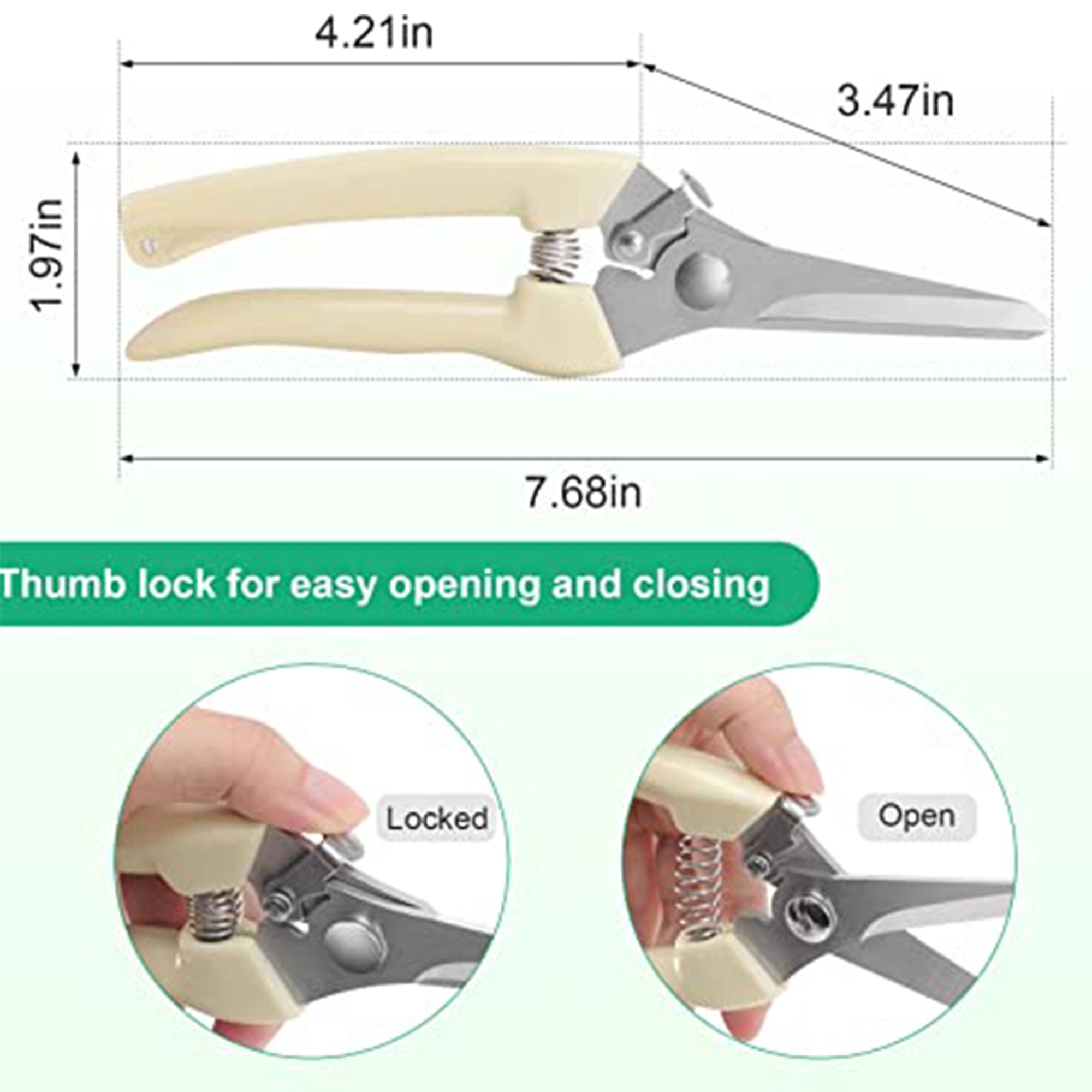Gardening Secateurs Pruners Fruit Tree Tool 6