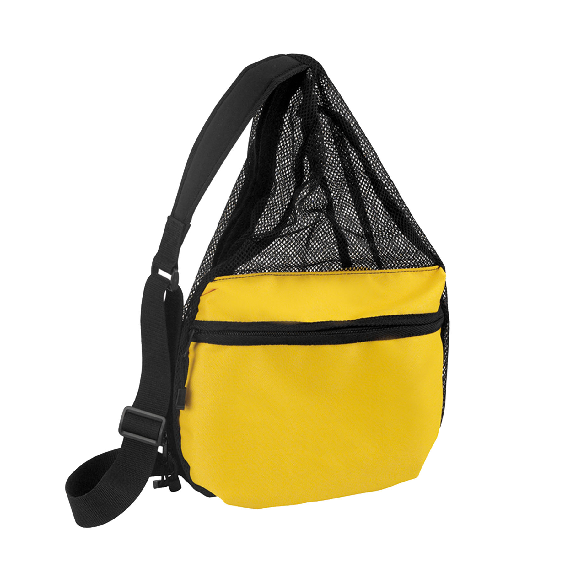 600D Polyester 2 Tone Mesh Sling Backpack 8