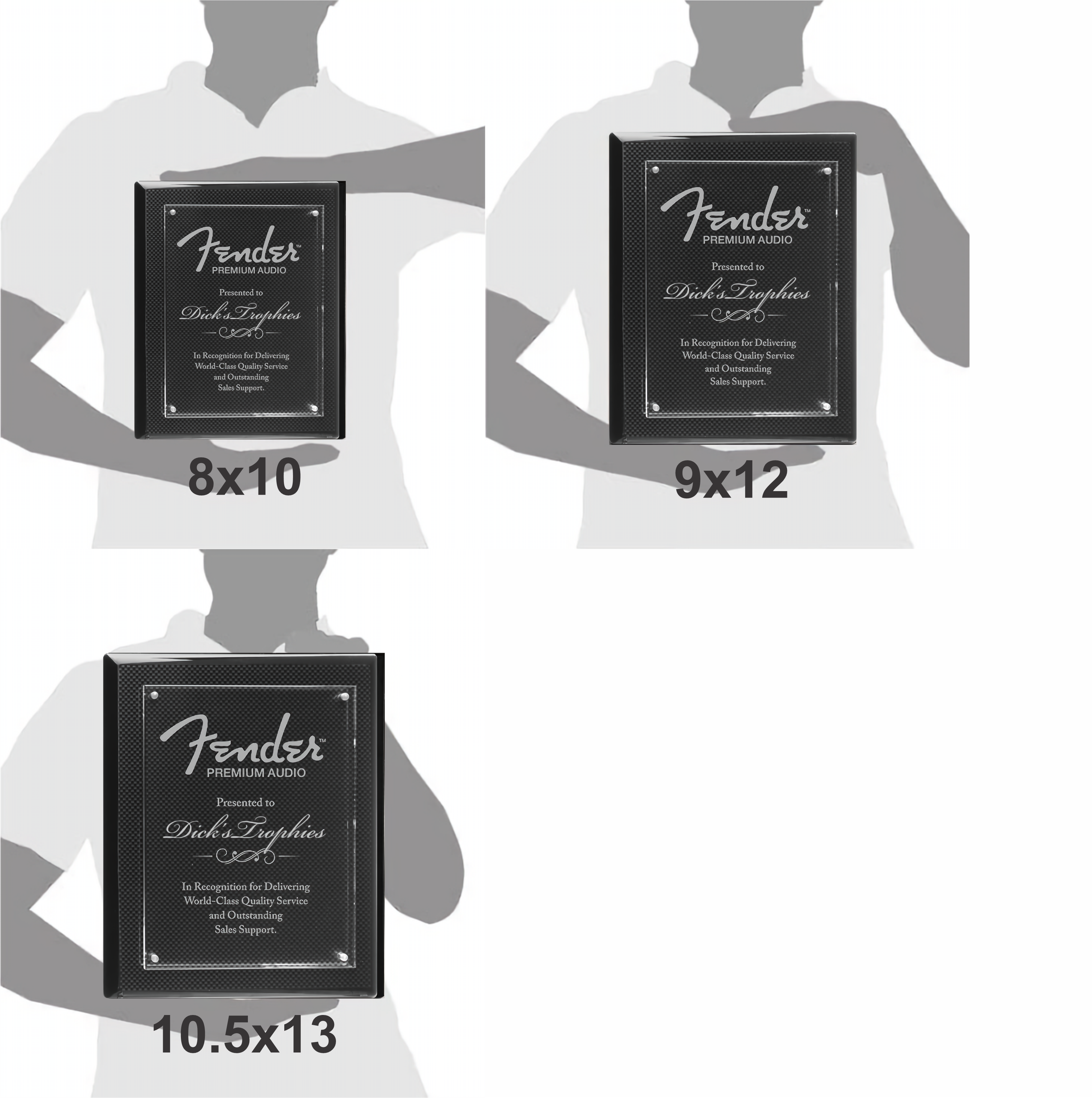 Carbon Fiber Piano Finish Plaque Acrylic Floating Plate 6