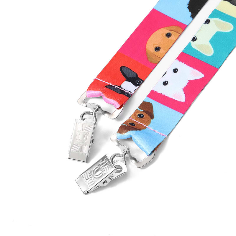 Open Ended Double Clip Full Color Lanyards 29