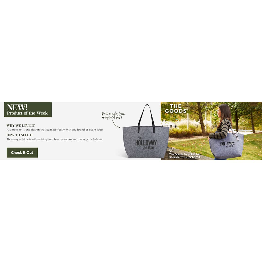 THE GOODS™ Recycled Felt Shoulder Tote 66