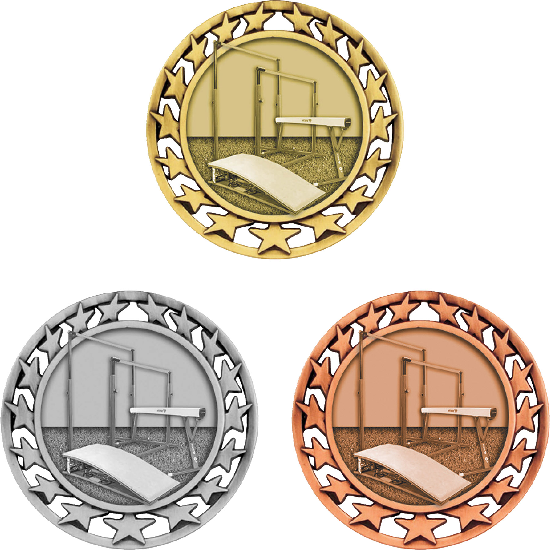 Stock Star Sports Medals: Gymnastics