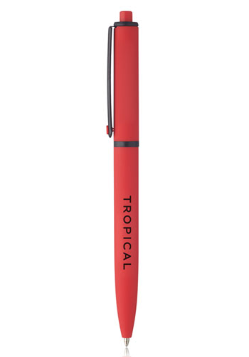 Solid Rubber Coated Plastic Ballpoint Pens 10