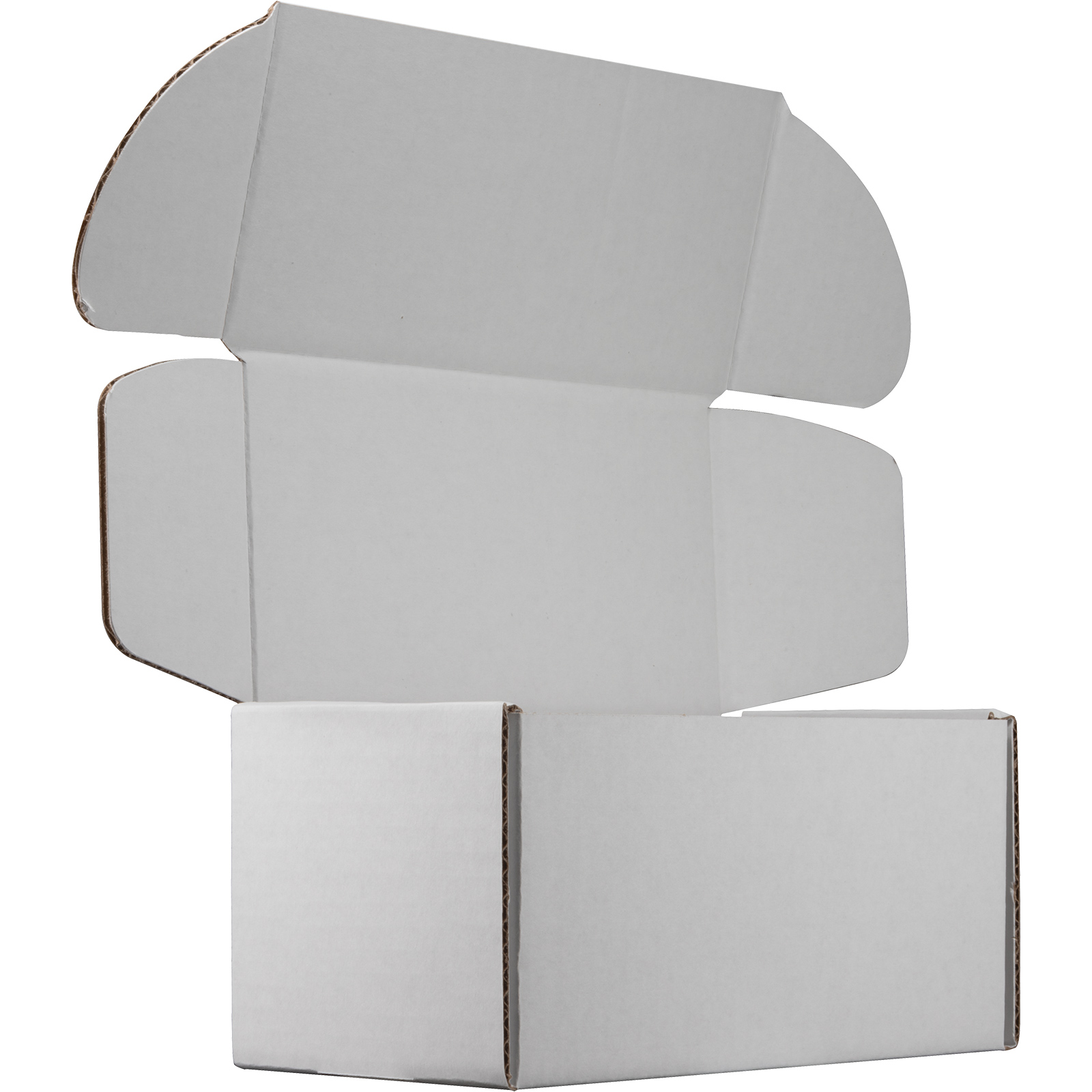 Mailing Box, B-Flute8" x 4" x 4" - White - B - 128 sq in 3