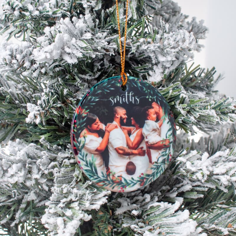 Full Color Ceramic Christmas Ornament 9