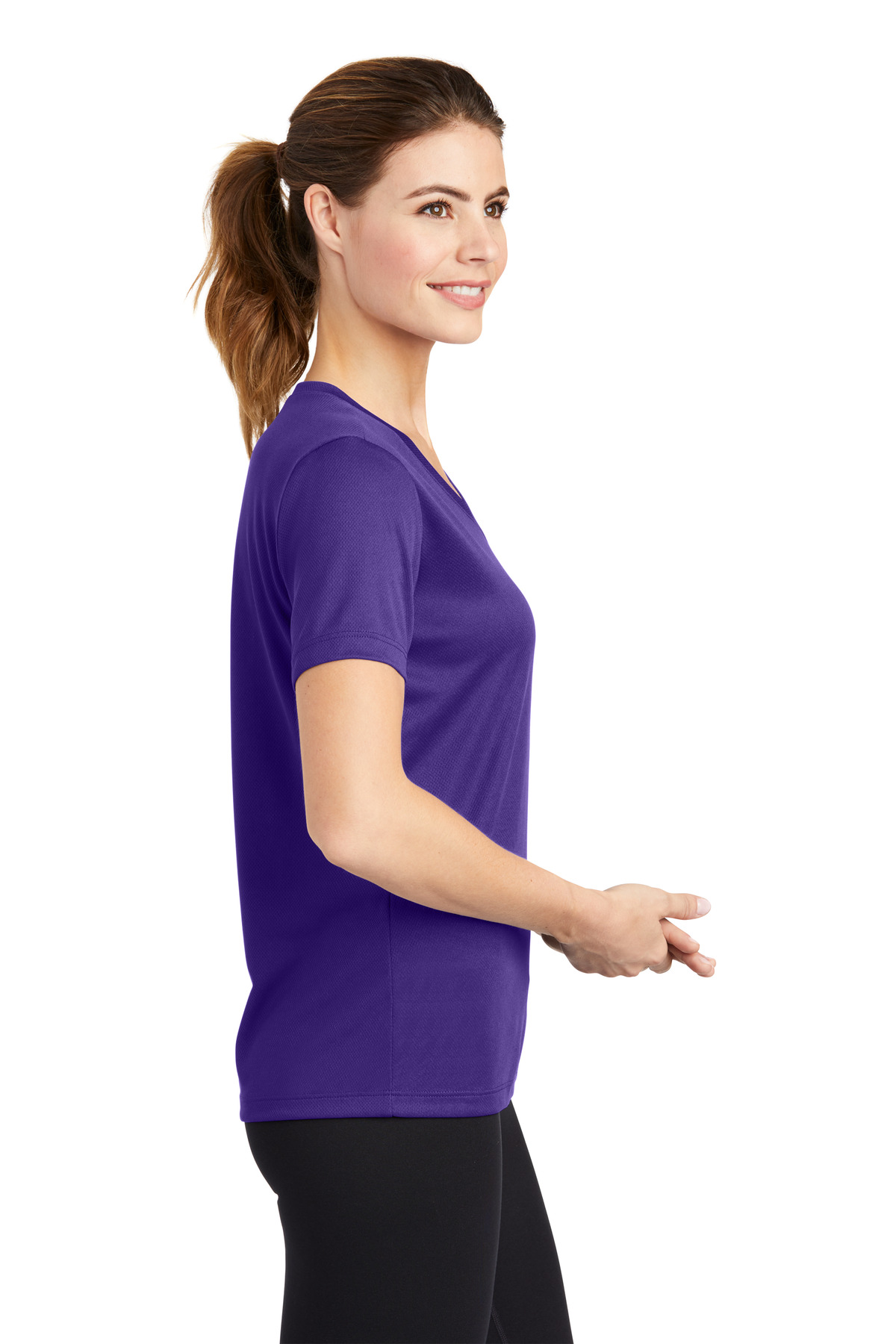 Sport-Tek Women's PosiCharge RacerMesh V-Neck Tee. LST340 104