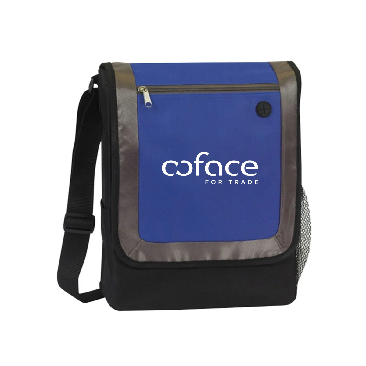 UrbanTrek City Crossbody Messenger Bag with Audio Port 1