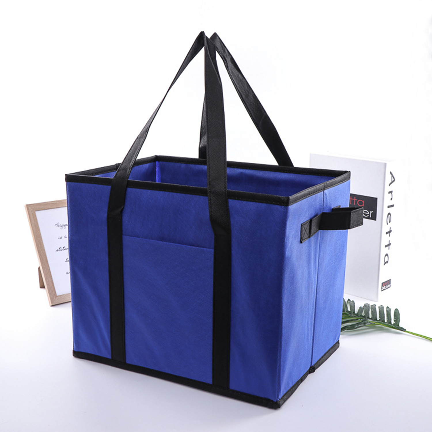 Non-Woven Eco Friendly Collapsible Heavy Duty Tote Bags 5
