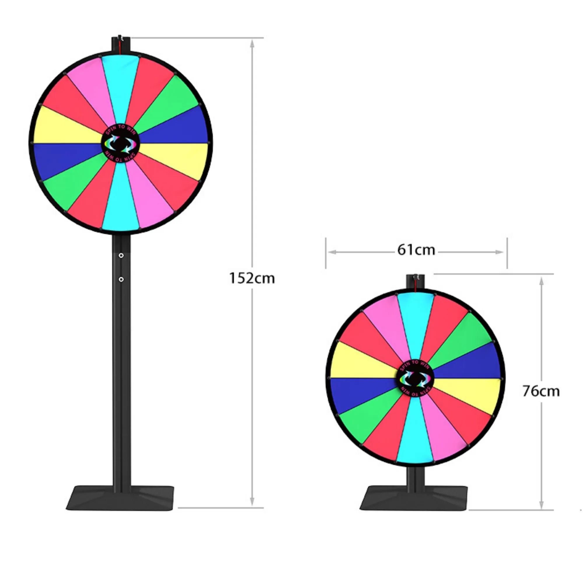 24 Inch Adjustable Prize Wheel 3