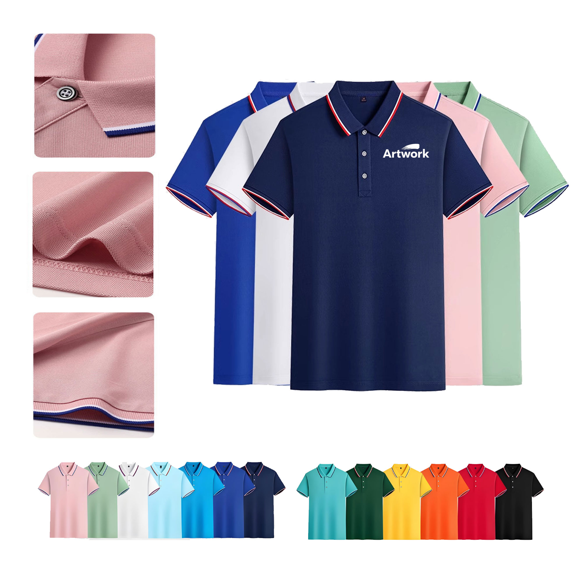 Customized Short-Sleeve Polo Shirt 3