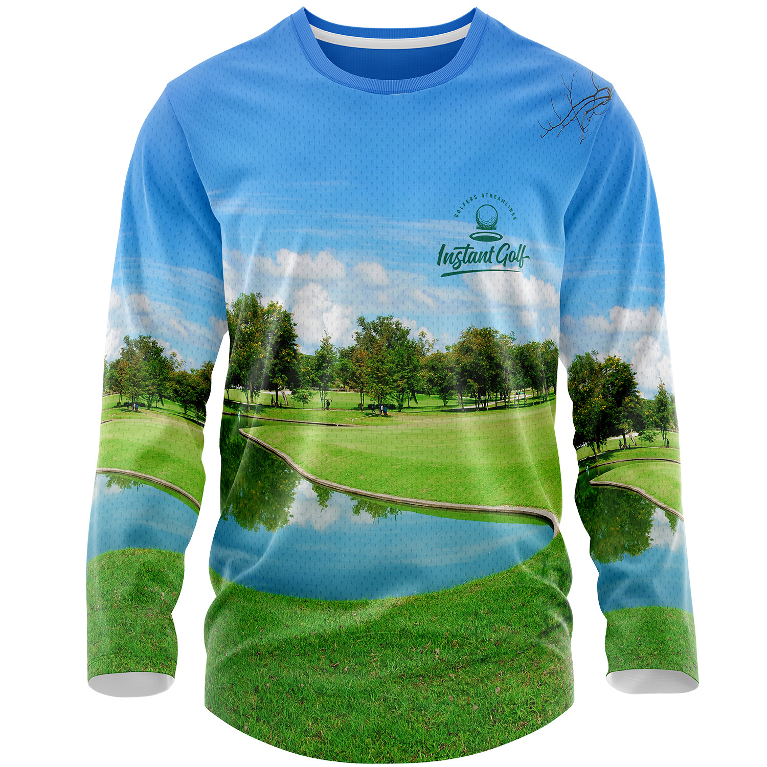 Men's 160 GSM Birdseye mesh Sublimation Long Sleeve T-shirt 3