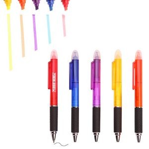 Translucent Ballpoint Pen With Highlighter 2