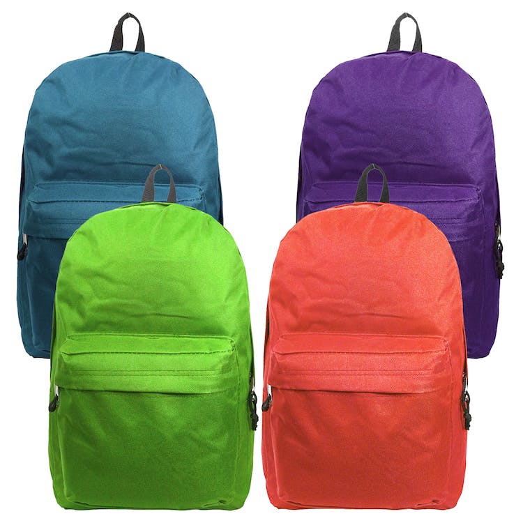 16" Basic Backpacks - 4 Vibrant Colors 2