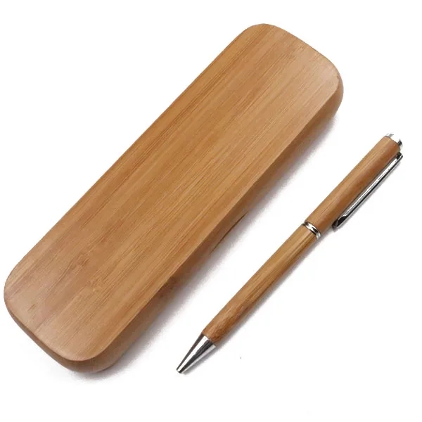 Wooden Slim Twist Pen With Box 6