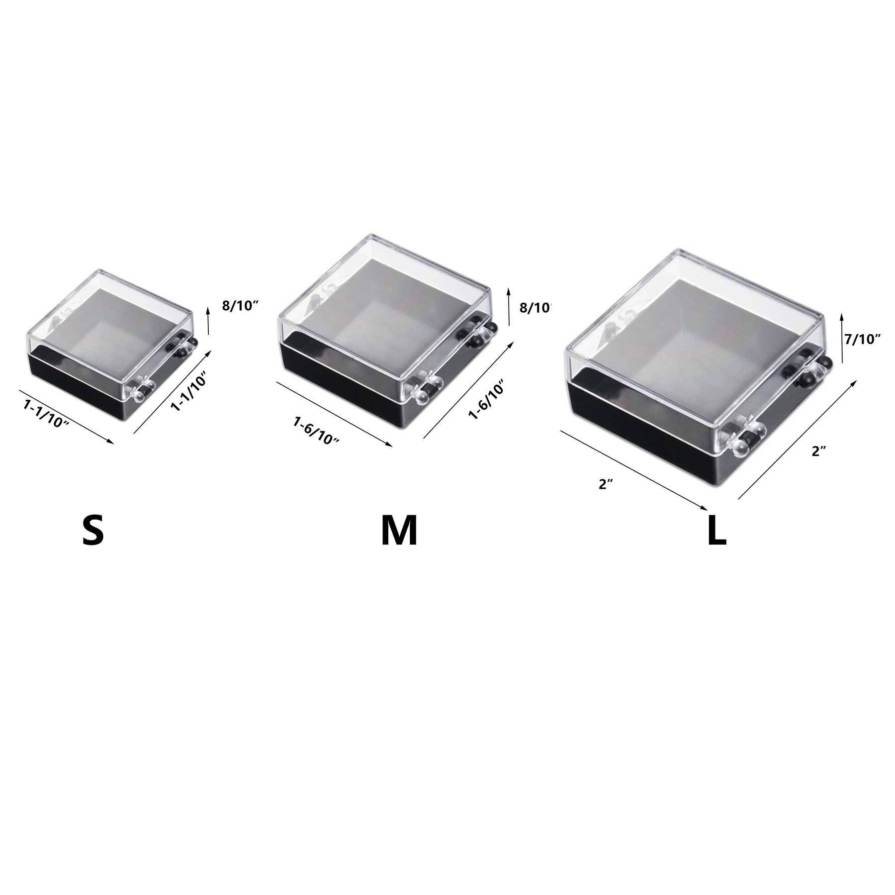 Plastic Pin Box EVA With Felt Cover 2