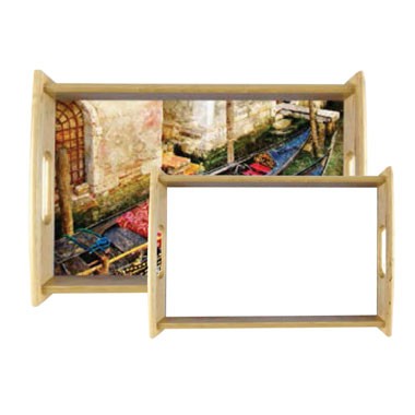Natural Wood Serving Tray 1