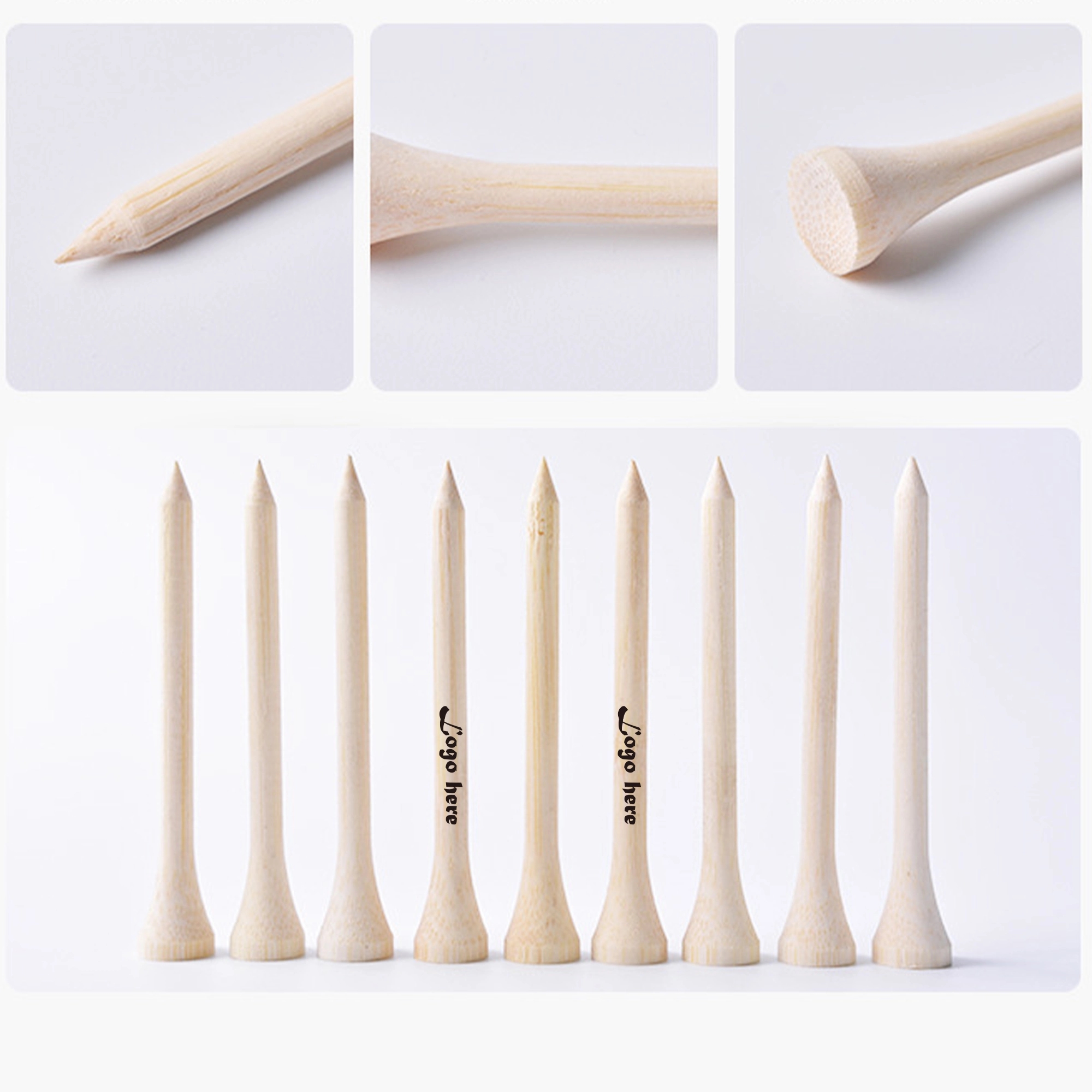 Natural Bamboo Golf Tee