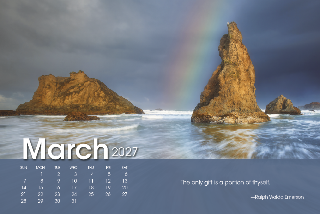 Triumph® Calendars Scenic Moments Large Desk Calendar 37