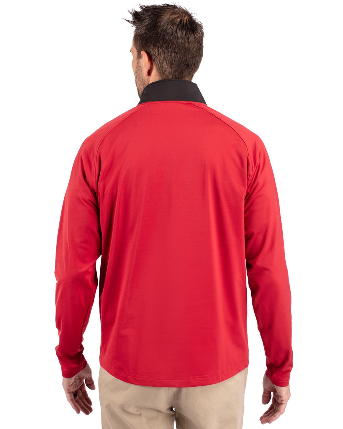 Cutter & Buck Adapt Eco Knit Hybrid Recycled Mens Quarter Zip 90