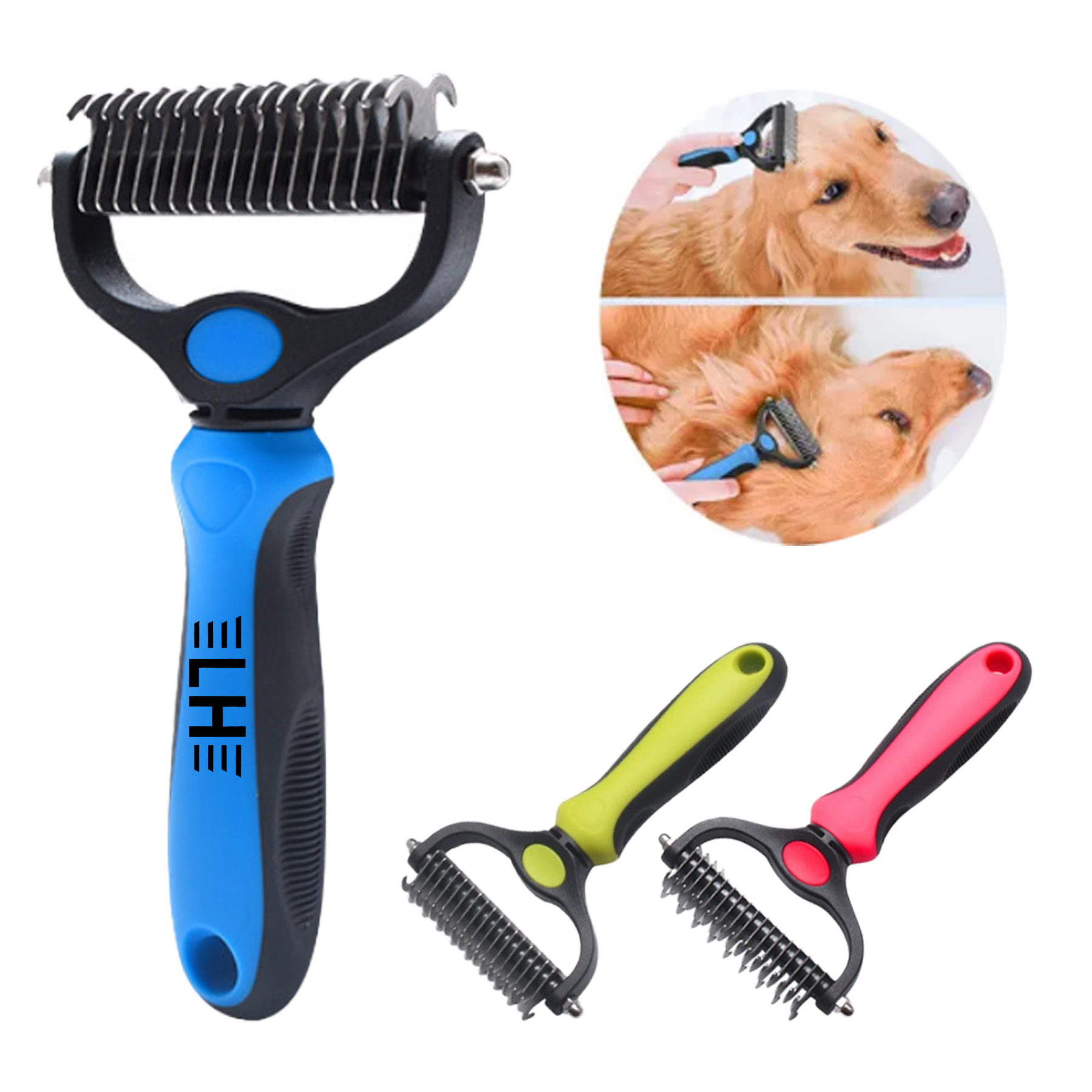 Medium and Large Pet Double-Sided Beauty Comb 2