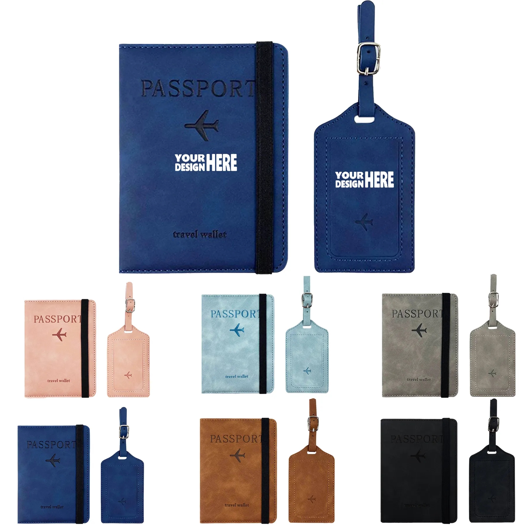 Passport Holder And Luggage Tag Set 9