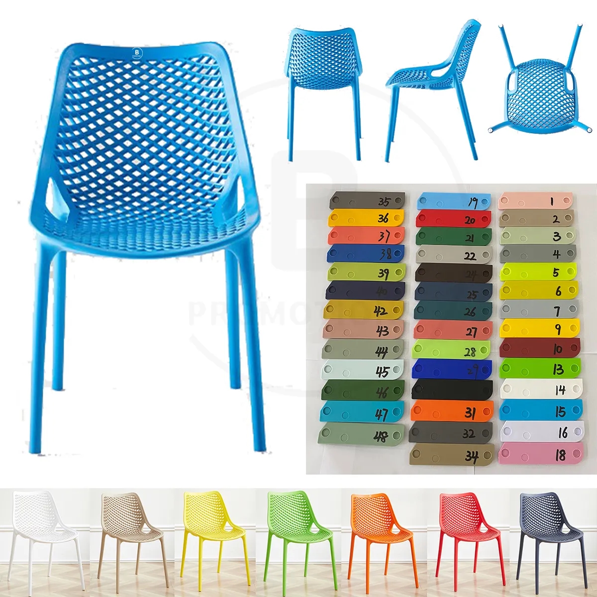 Outdoor Stackable Dining Armchair 1