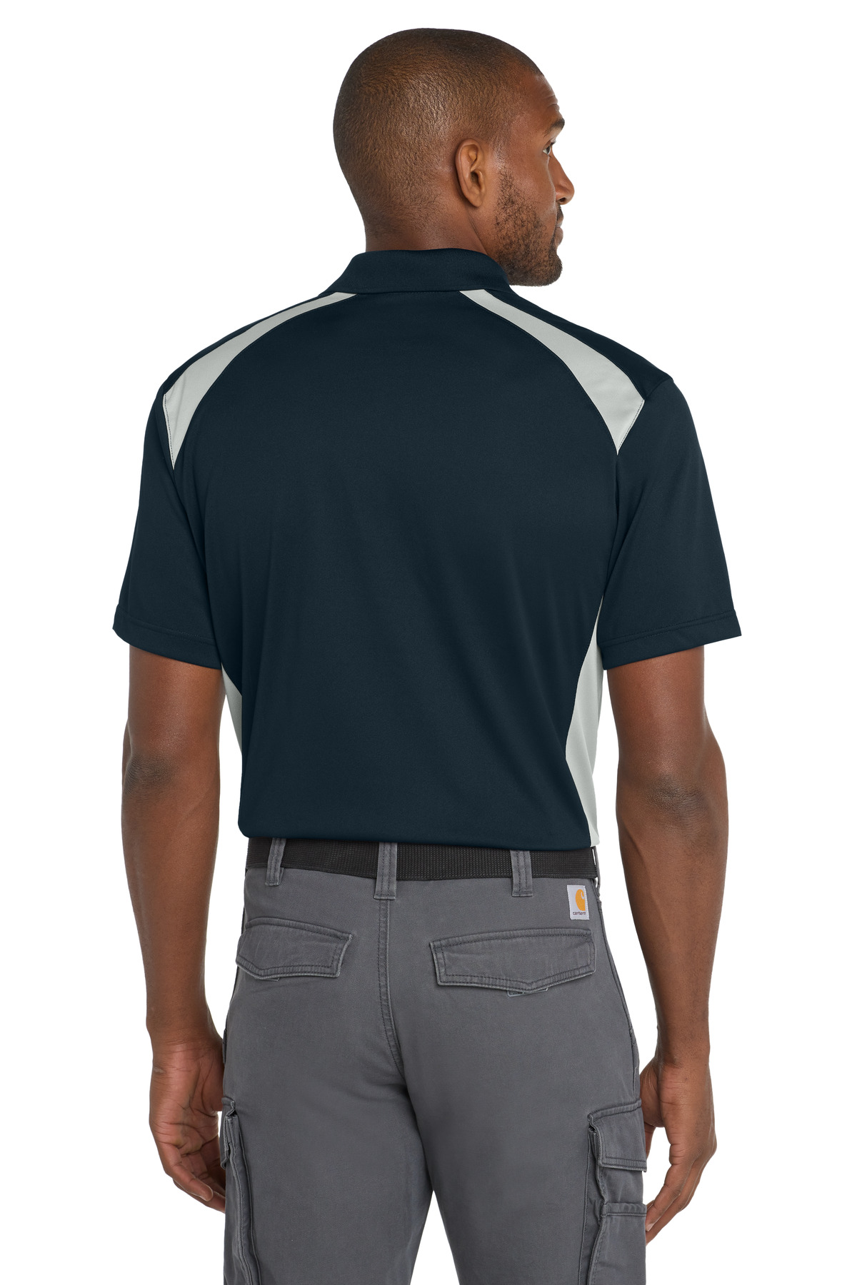 CornerStone Select Snag-Proof Two Way Colorblock Pocket Polo. CS416 31