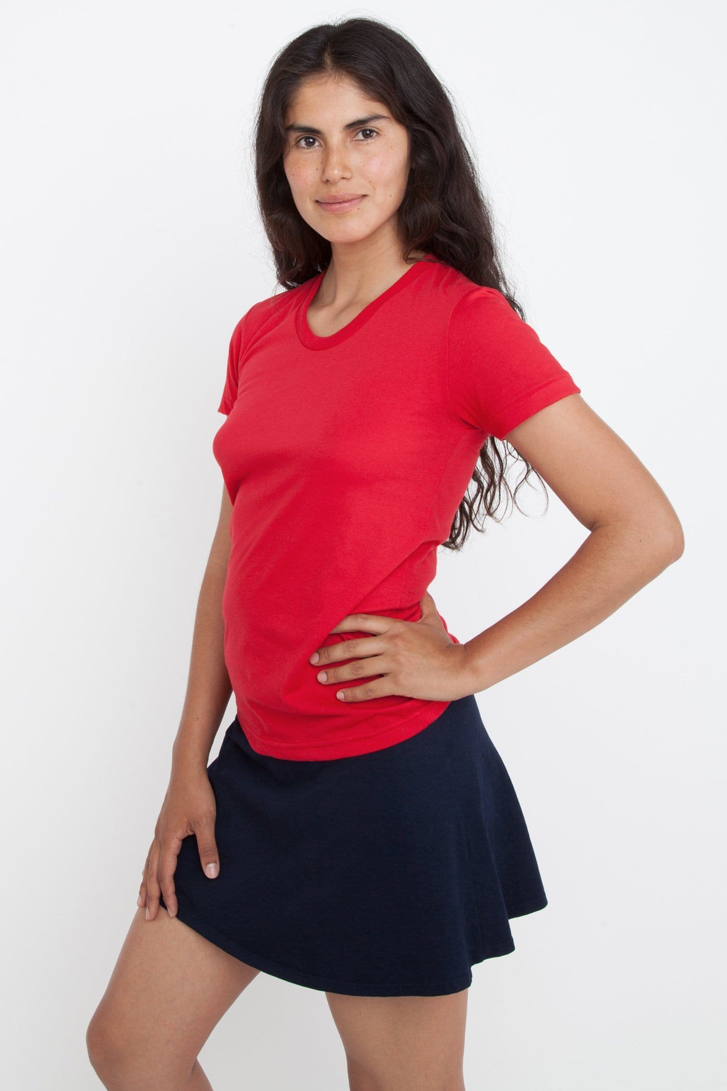 WOMEN'S POLY COTTON S/S T-SHIRT 8