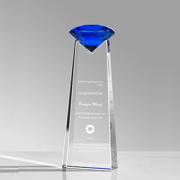 Apogee Blue Diamond Award Crystal 2