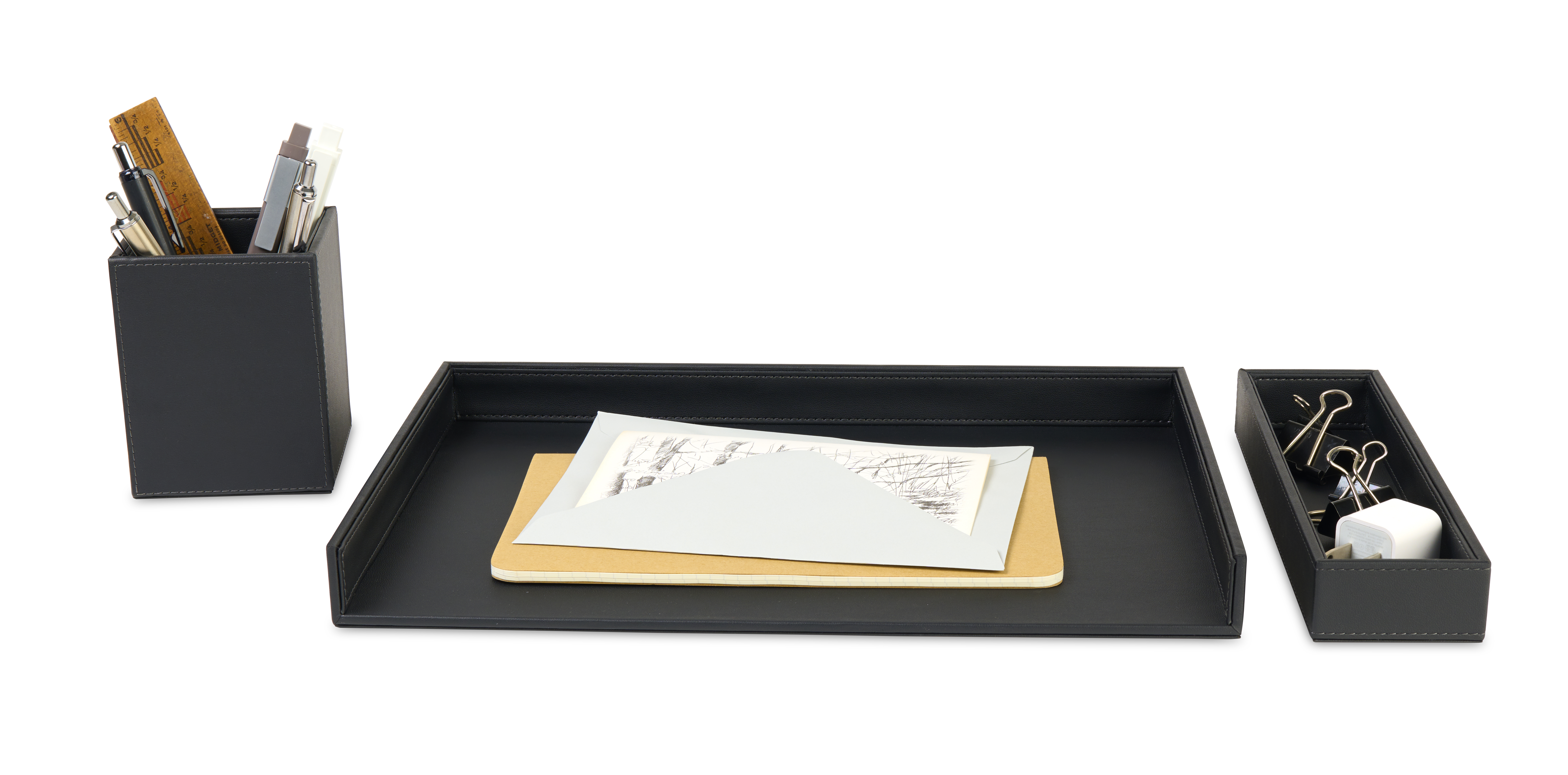 Easton 3 Piece Desktop Organizer Set