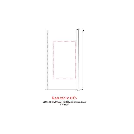 FSC® Mix 5.5" x 8.5" Heathered Hard Bound Journal 16