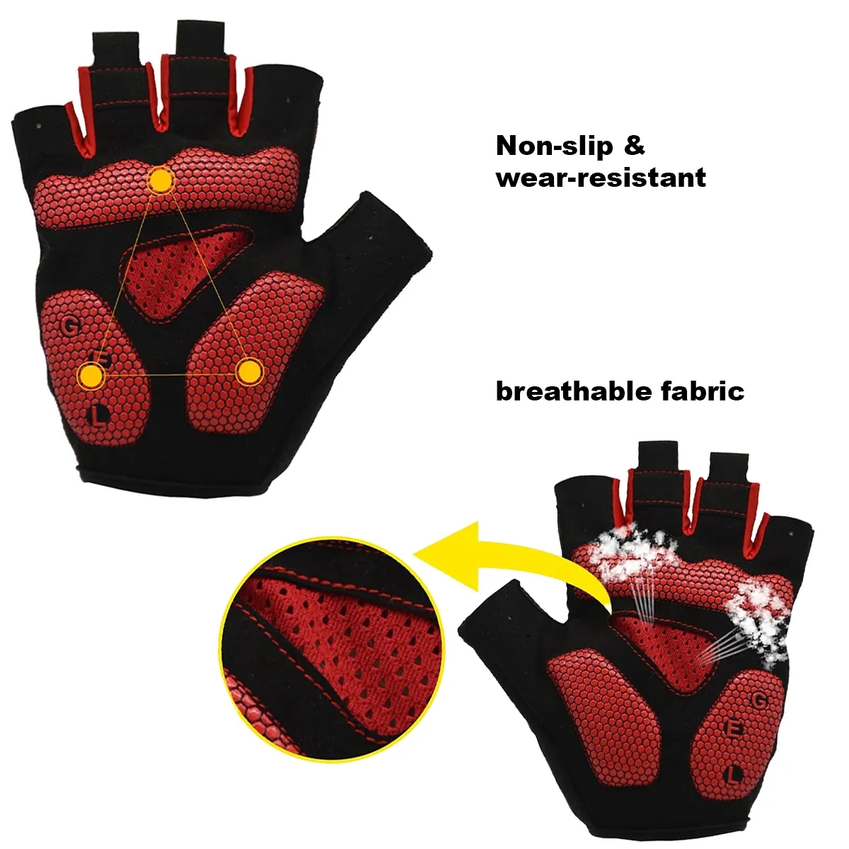 Professional Riding Gloves Road Biking Motorcycle Anti-Slip 5