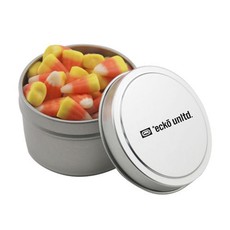 Round Tin with Candy Corn 1