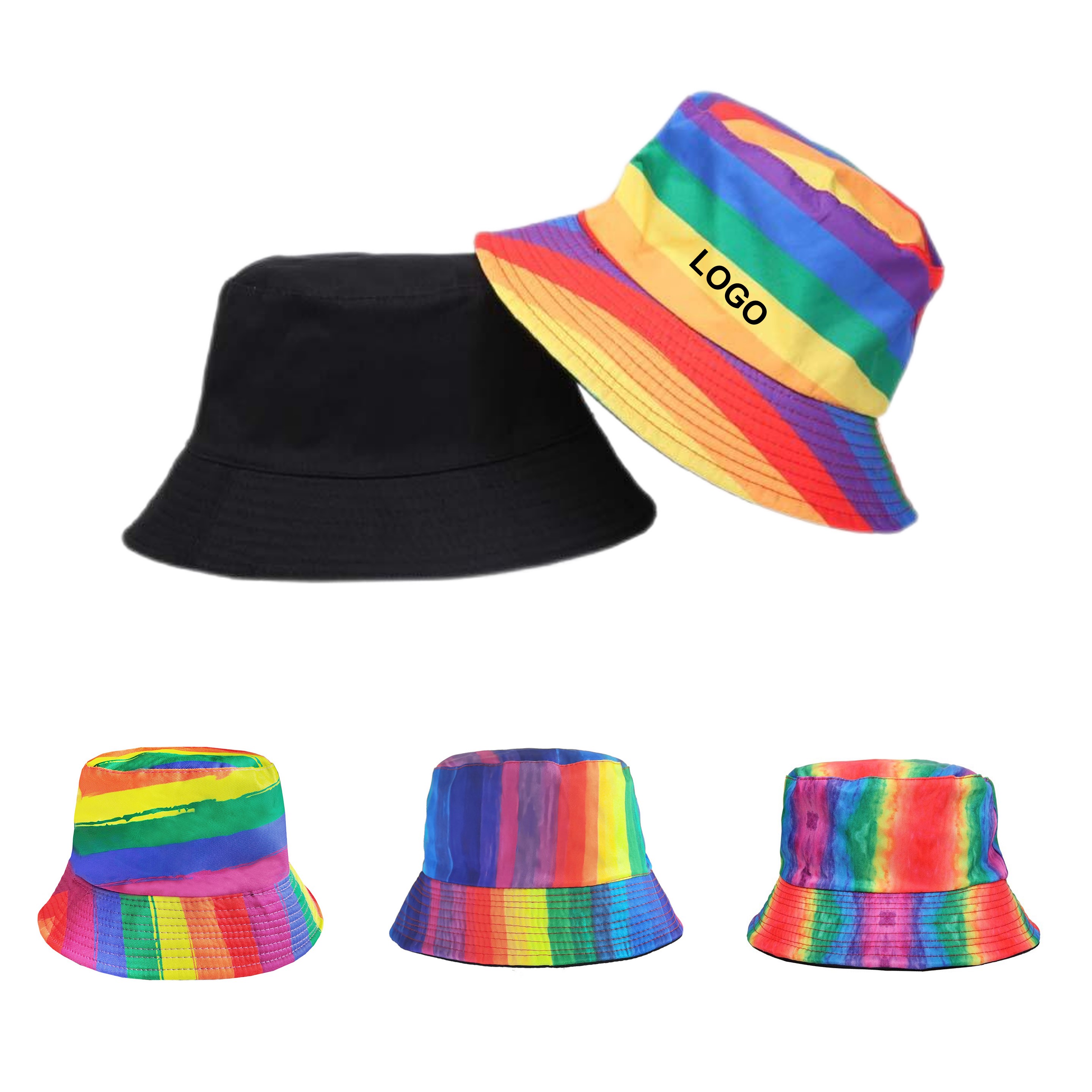 Rainbow Bucket Hat (direct import) 2