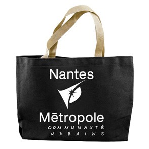 Colored Canvas Tote w/Gusset (14"x11"x3"), custom tote bag with logo imprint 10