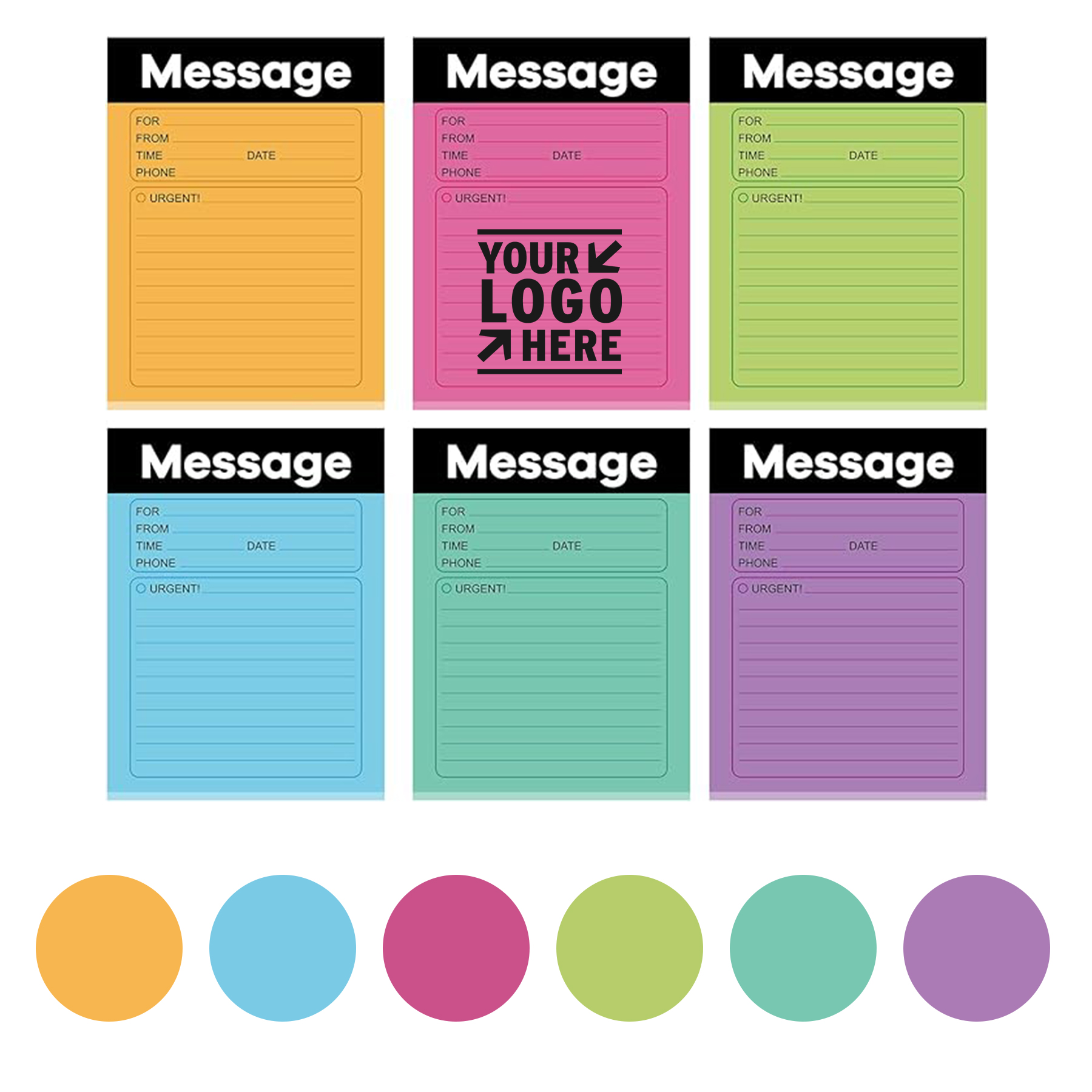 3.5" x 4.7" 50 Sheets Telephone Message Sticky Note 2