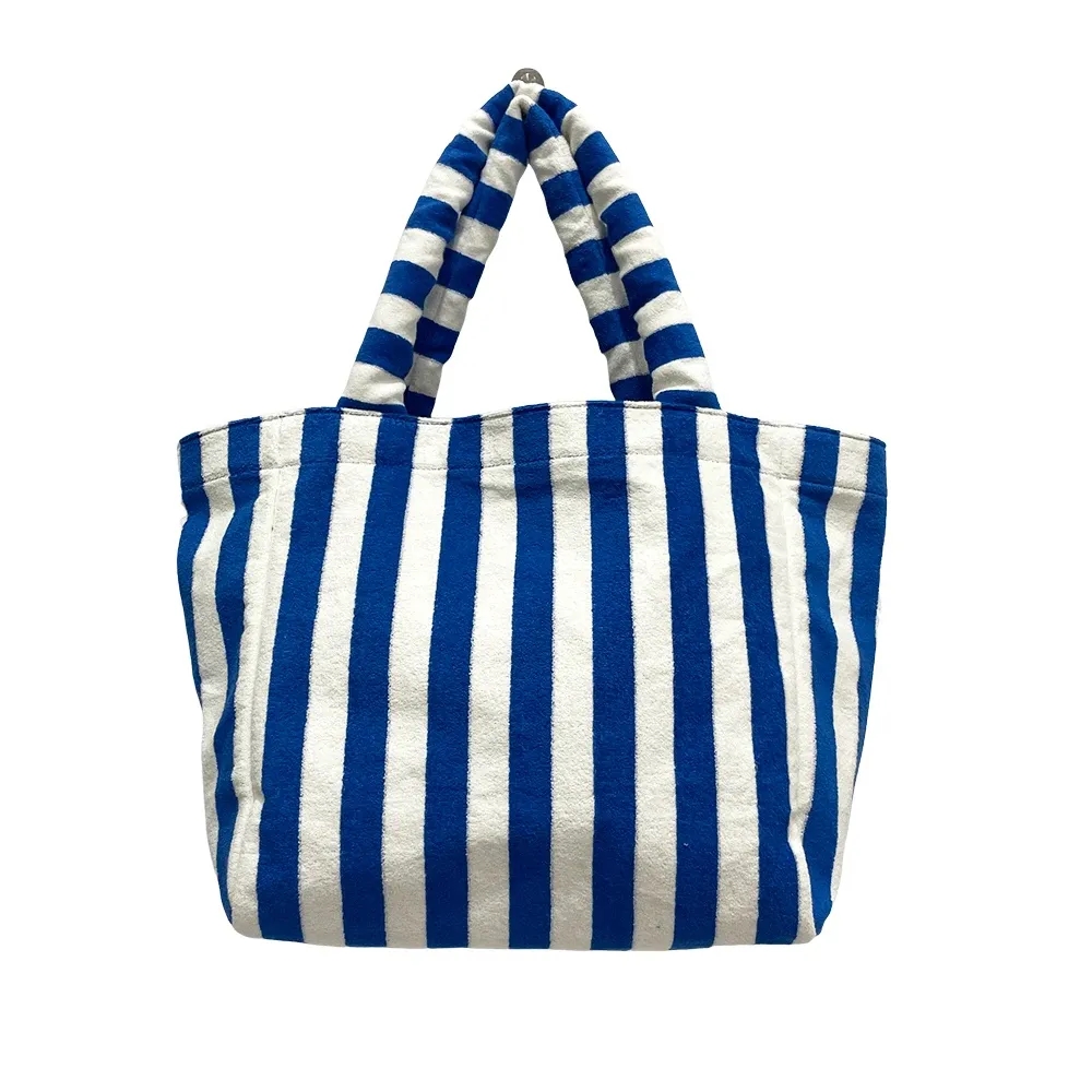 Custom Terry Tote Bag Large, custom tote bag with logo imprint 2