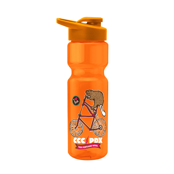 Blazer 28oz Transparent Bike Bottle w/Drink-thru Lid 1007