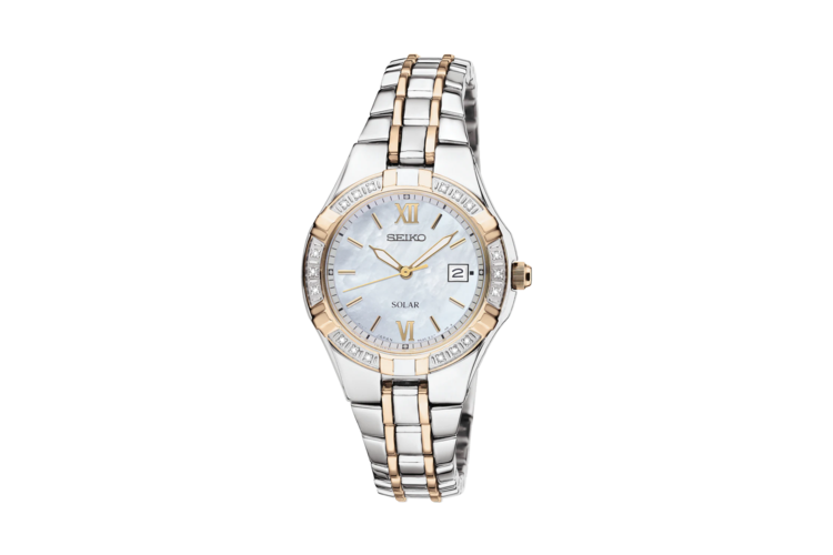 Seiko Ladies Diamonds Solar Stainless Steel Watch 2