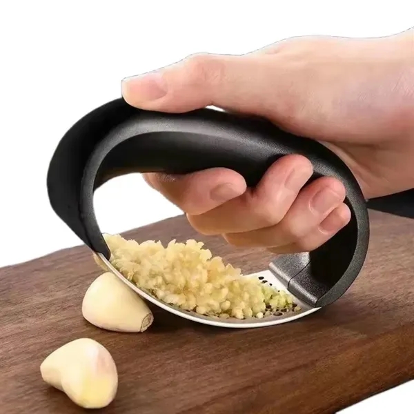 Rocking Garlic Press - Stainless Steel Kitchen Tool 2