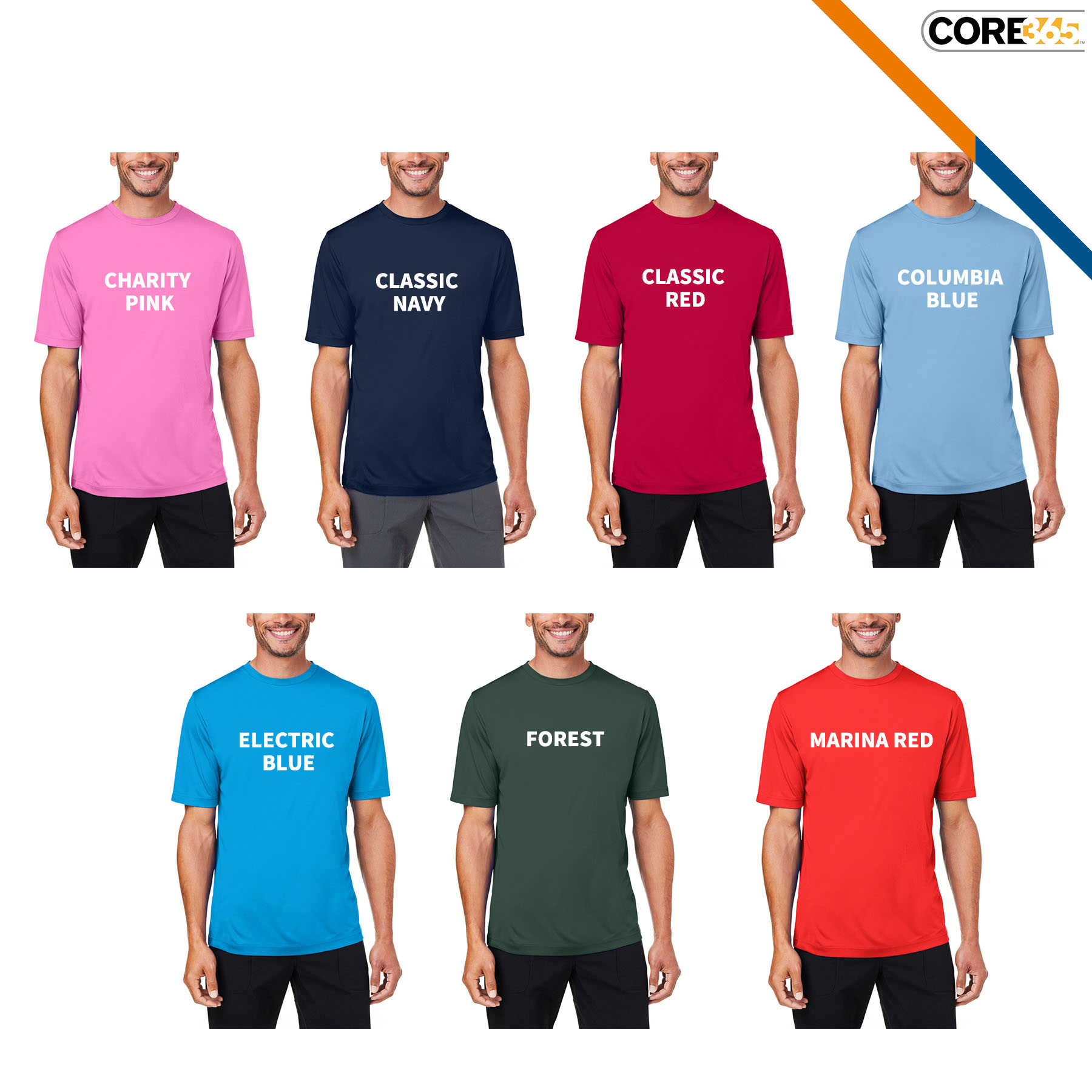 CORE365® 4 OZ. Unisex Capital Performance T-Shirt 6