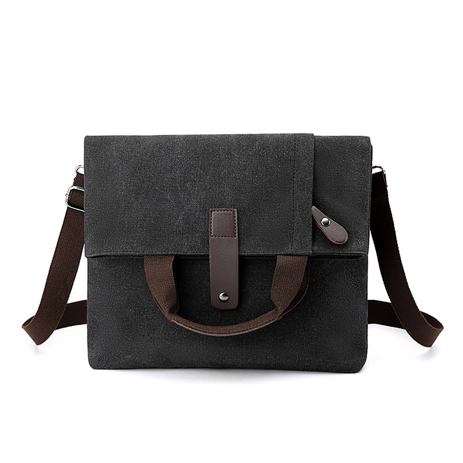 12" Foldable Canvas Shoulder Handbag for Daily Use 1