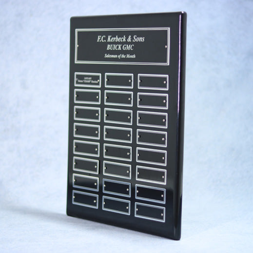 Perpetual Ebony Piano Finish Plaque 6