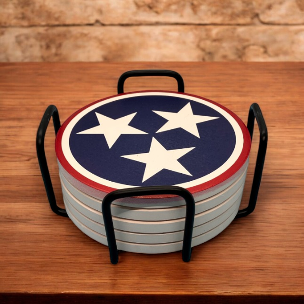 Geometric Metal 5 Coaster Holder Sets 5
