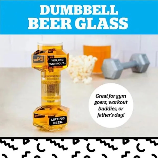 Unique Dumbbell-Shaped Beer Glass 5