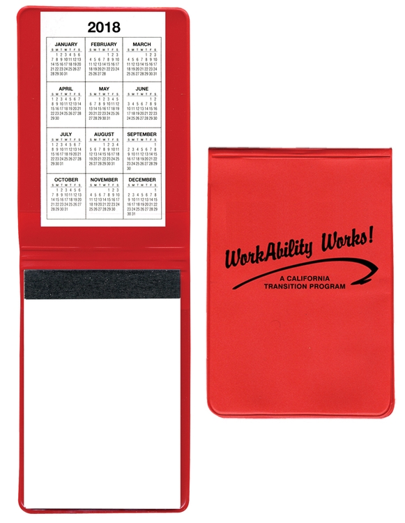 Standard Vinyl Memo Book with 30-Page Pad 3