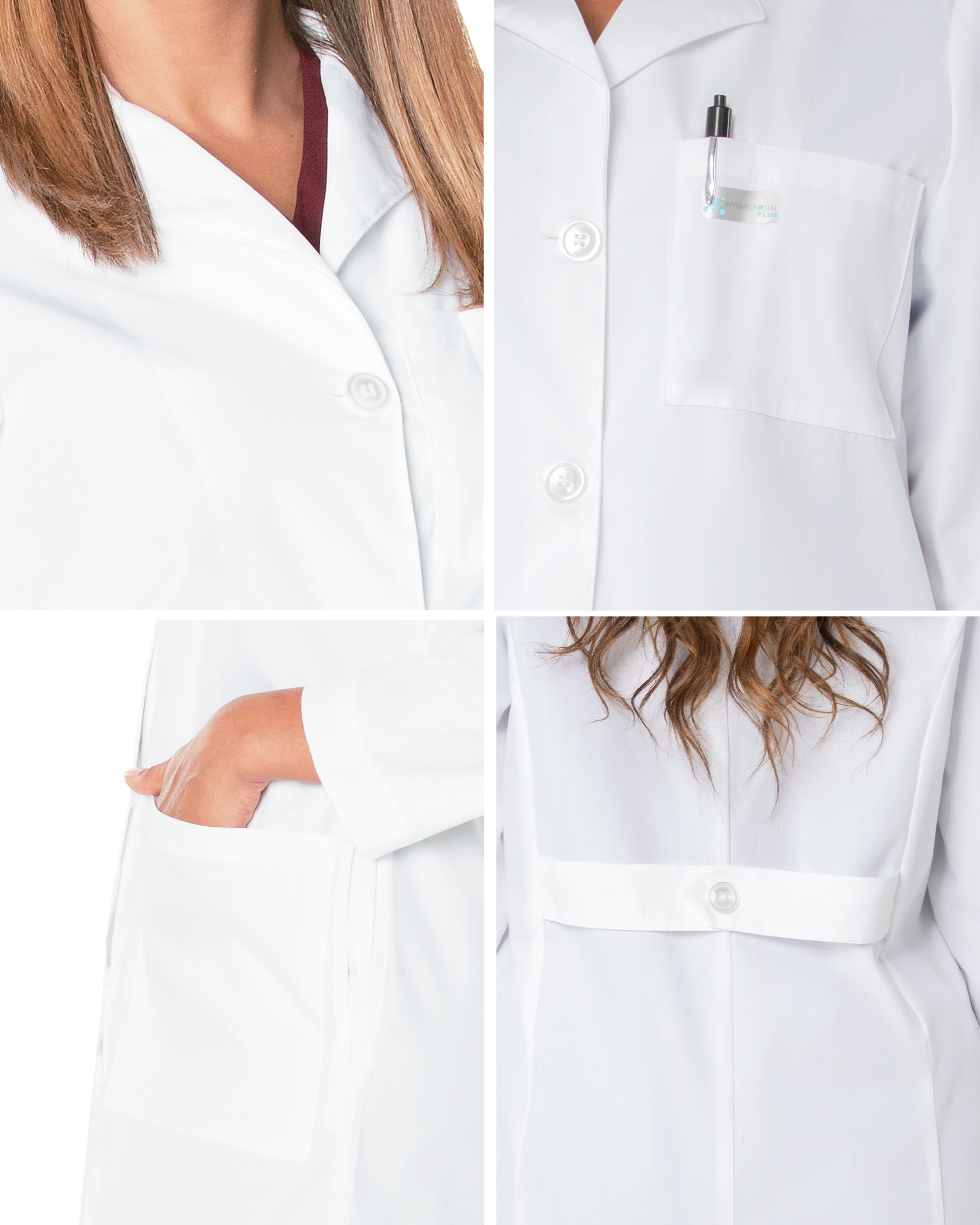 Landau - Essential Lab Coats - Women's Three-Pocket 38" Full-Length Lab Coat 4