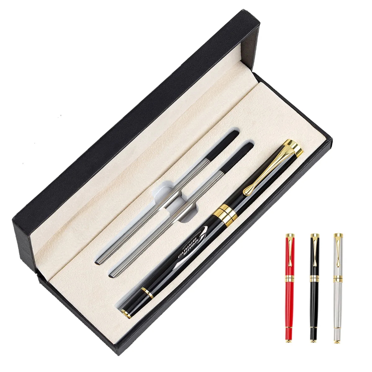 Metal Engraving Custom Gift Roller Ballpen Ballpoint Pen Set 1