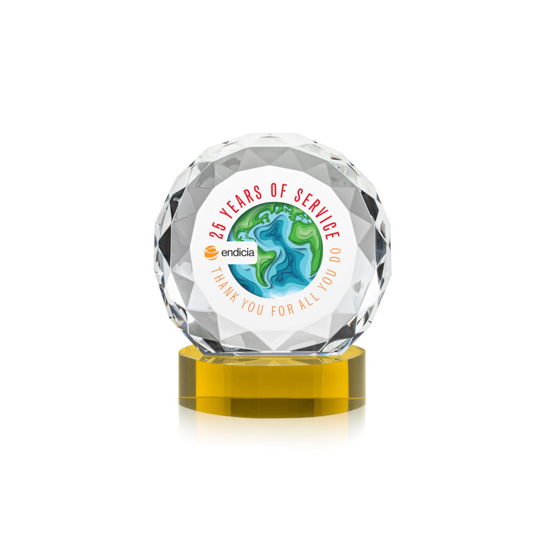 Seville VividPrint™ Award on Alberton Base - Gold 14